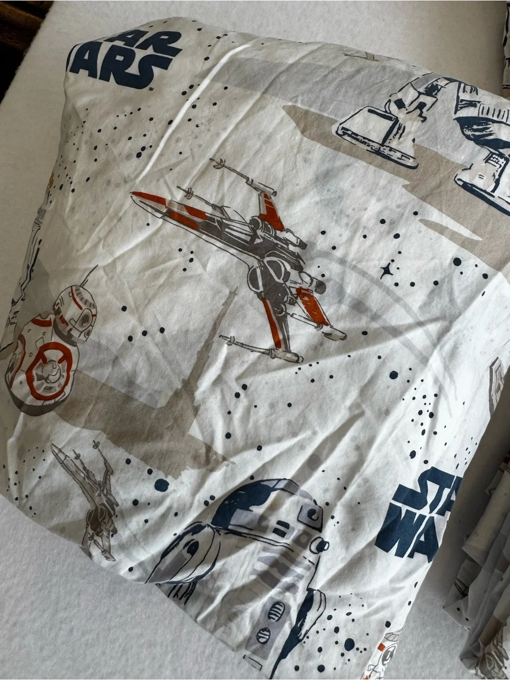 Pottery Barn Kids-Star Wars 100% Organic Cotton Galactic Sheet Set- Size Full - Picture 3 of 6
